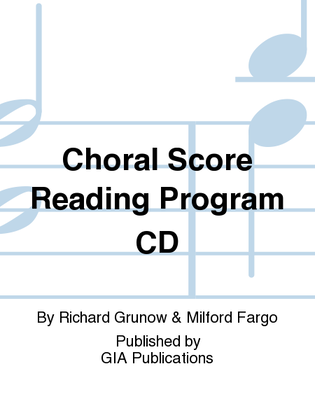 Book cover for The Choral Score Reading Program - CD