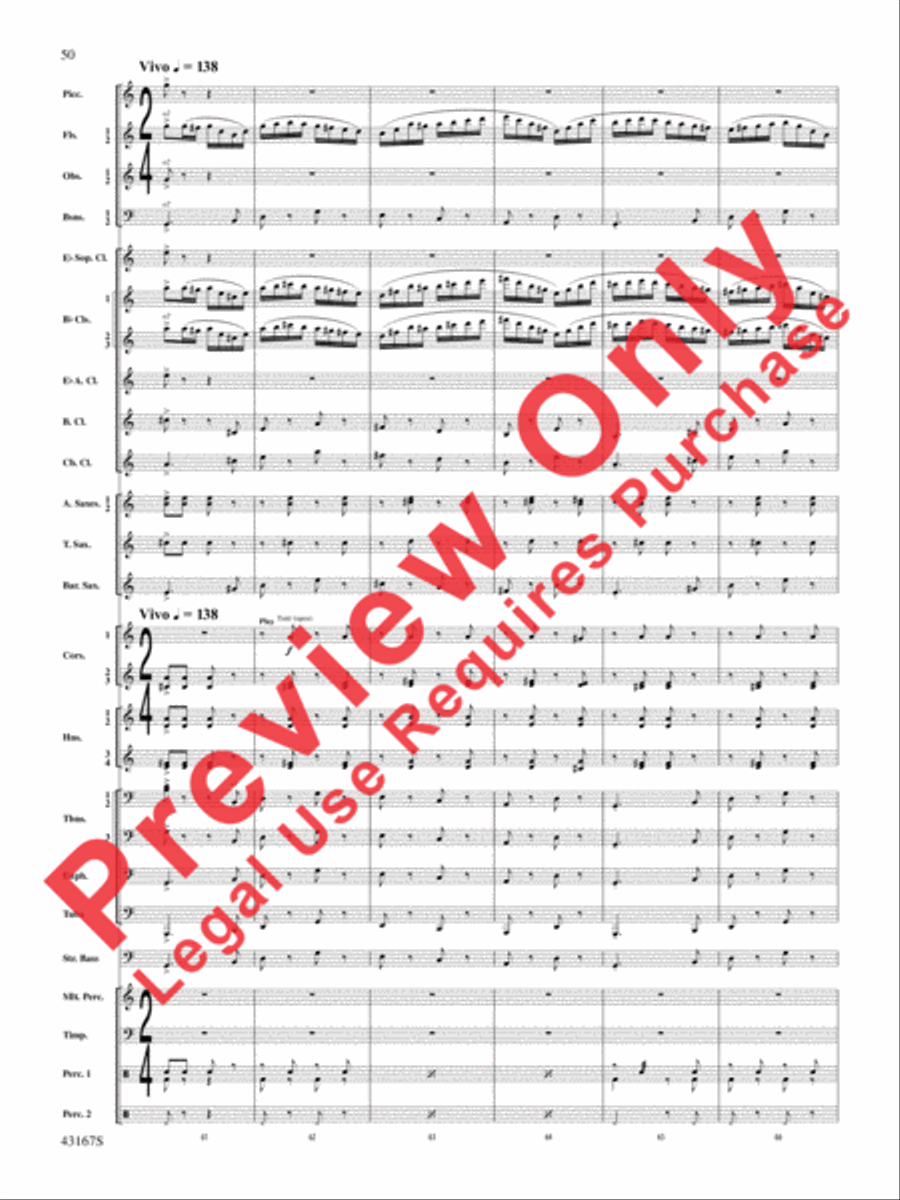 Down to the Sea in Ships (from the NBC TV Film Project 20) Concert Band scores gallery preview page 51