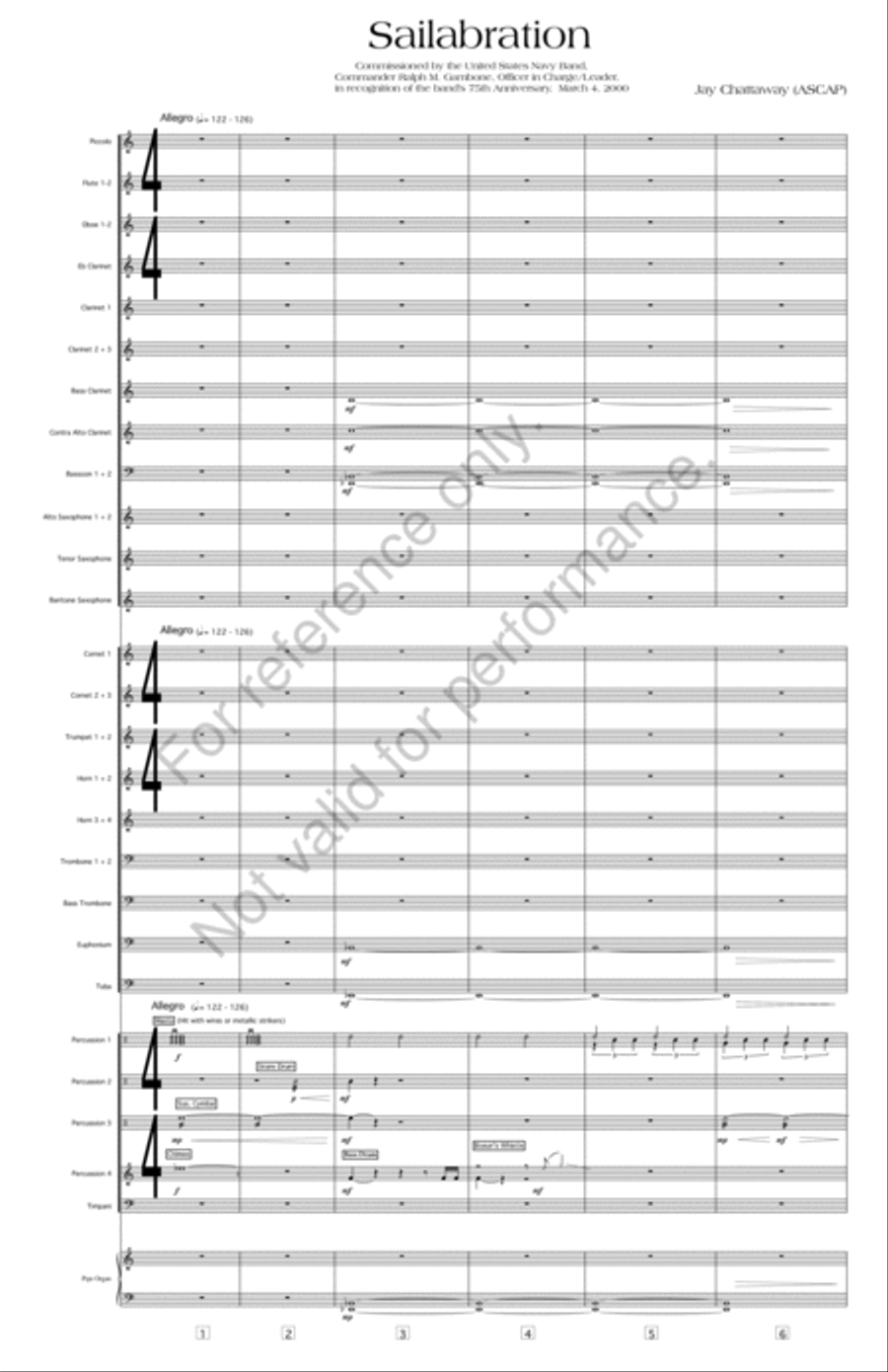 Sailabration Sailabration Concert Band scores gallery preview page 4