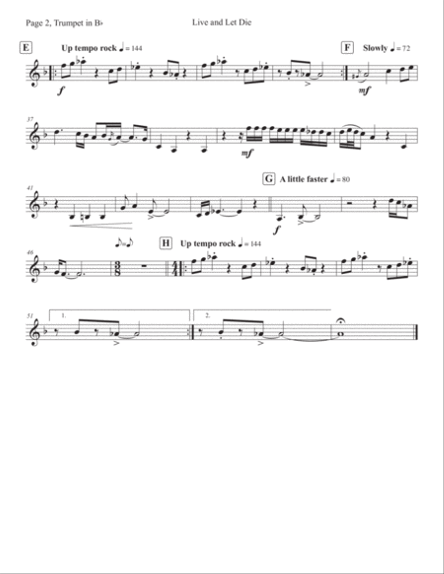 Live And Let Die Brass Ensemble scores gallery preview page 5
