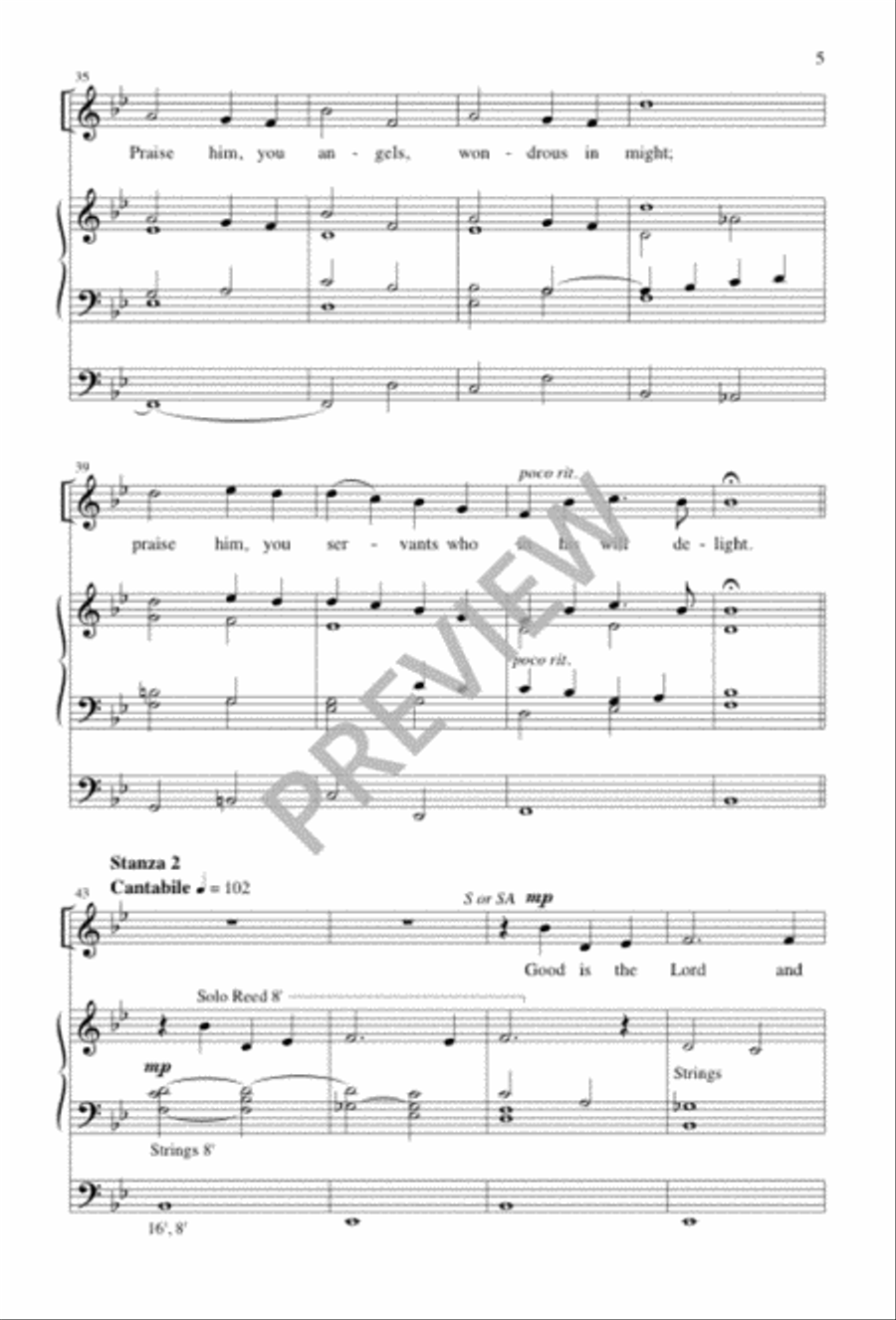 O Come, My Soul, Sing Praise to God O Come, My Soul, Sing Praise to God 4-Part scores gallery preview page 4