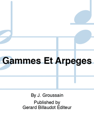 Book cover for Gammes Et Arpeges