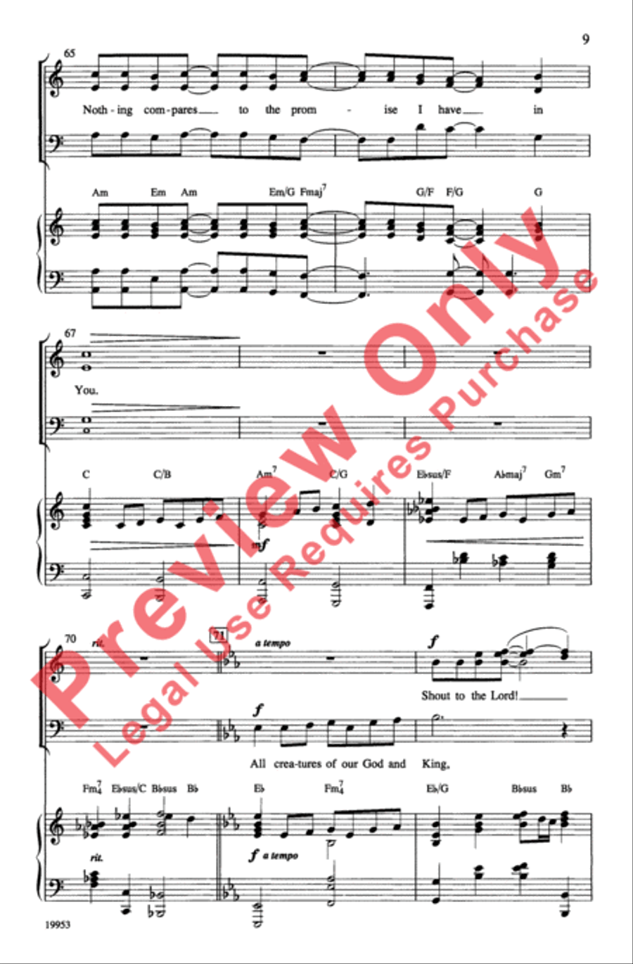 Shout to the Lord 3-Part scores gallery preview page 9