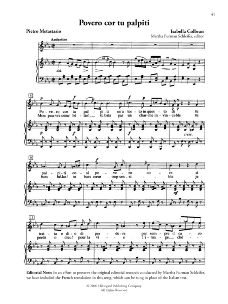 24 Italian Songs & Arias by Women Composers Chamber Music scores gallery preview page 4
