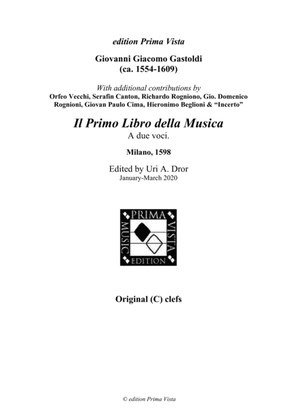 Giovanni Giacomo Gastoldi & others, Il Primo Libro… for 2 Instruments, Original Clefs