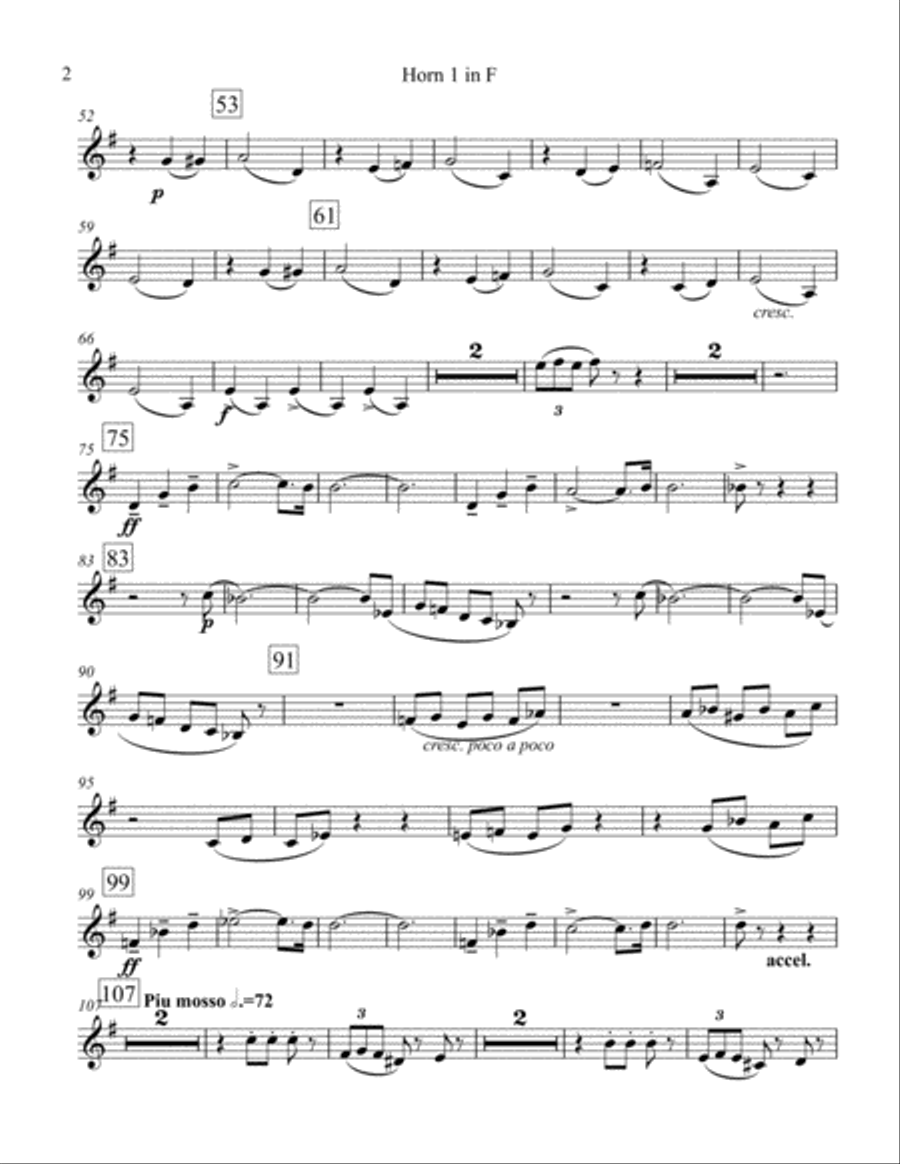 Waltz of the Flowers from the Nutcracker Suite Horn scores gallery preview page 6