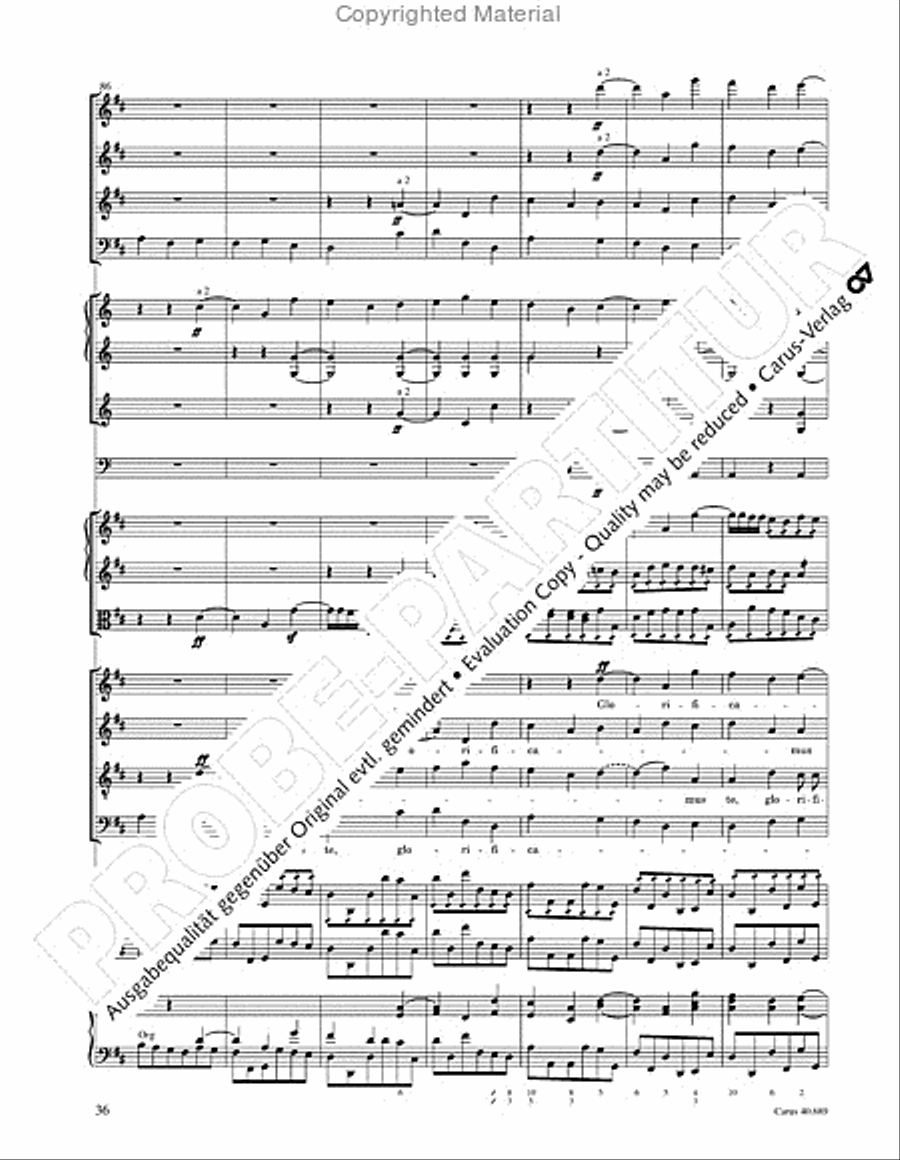 Missa solemnis Missa solemnis 4-Part scores gallery preview page 52
