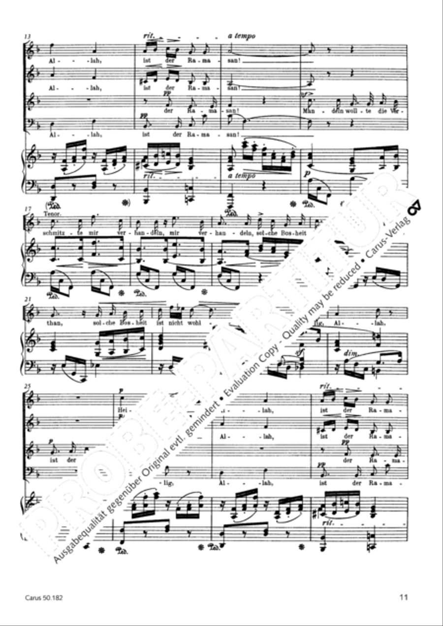 Vom Goldenen Horn 4-Part scores gallery preview page 14