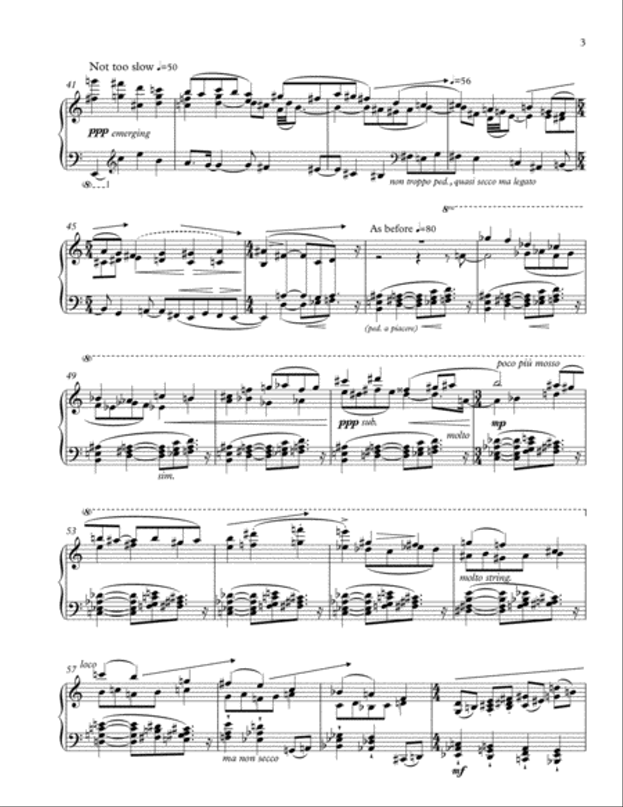 Nocturne No. 1 (2008 rev. 2015) Piano Solo scores gallery preview page 3