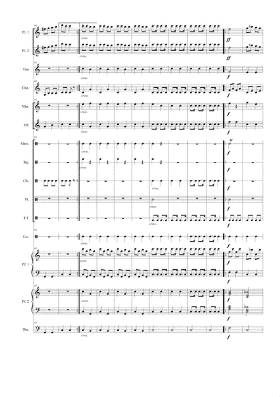 Can Can per orchestra Large Ensemble scores gallery preview page 5