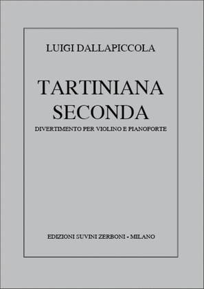 Book cover for Tartiniana Seconda (1955-1956)