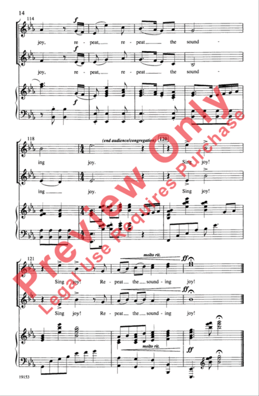 Sing Joy! Sing Joy! 2-Part scores gallery preview page 14