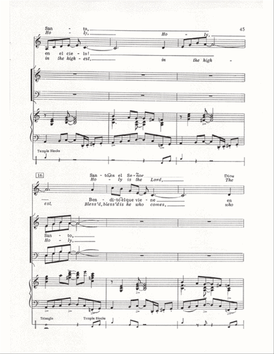 The Cuban Mass (Vocal Score) 4-Part scores gallery preview page 42