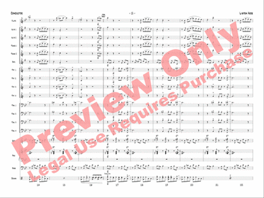 Listen Here Jazz Ensemble scores gallery preview page 36