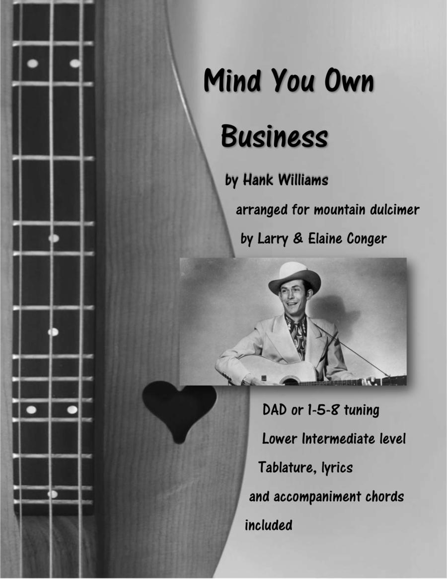 Mind Your Own Business Dulcimer scores gallery preview page 1