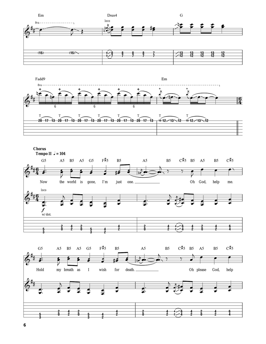 One Acoustic Guitar scores gallery preview page 6