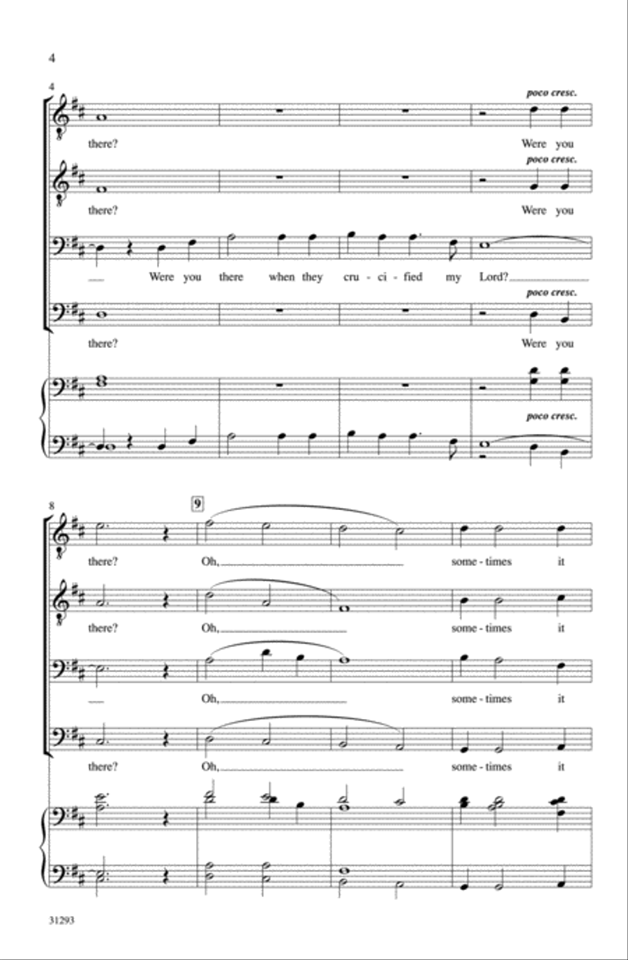 Were You There? Men's Choir scores gallery preview page 3