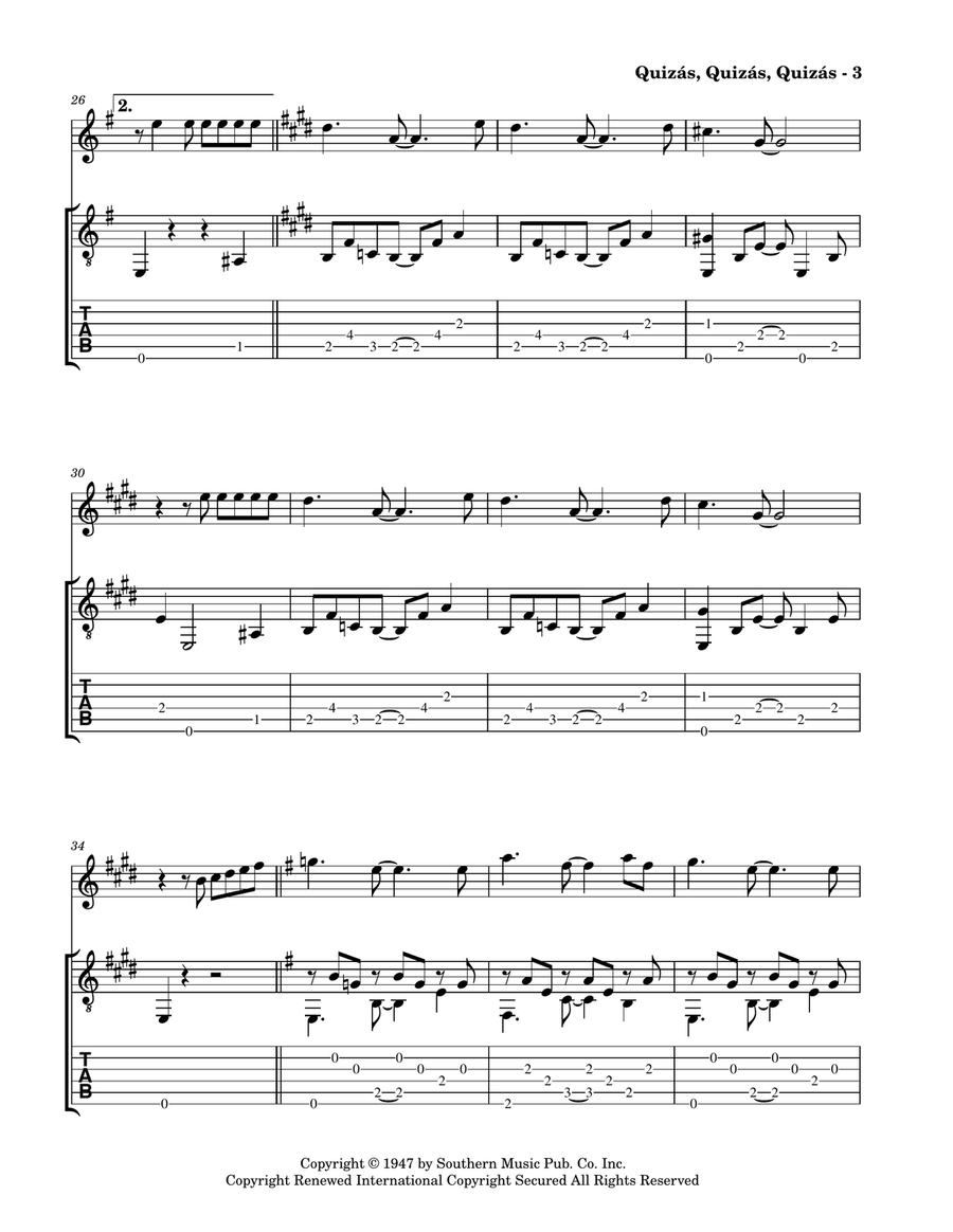 Quizas, Quizas, Quizas (perhaps, Perhaps, Perhaps) Flute scores gallery preview page 5