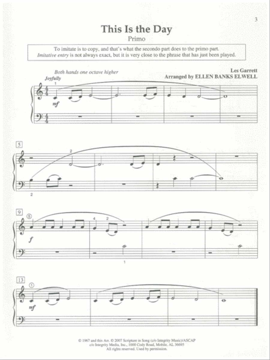 Primer Praise II Primer Praise II Piano Solo scores gallery preview page 3