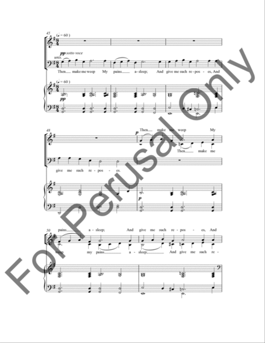 Charm Me Asleep: To Music 4-Part scores gallery preview page 7
