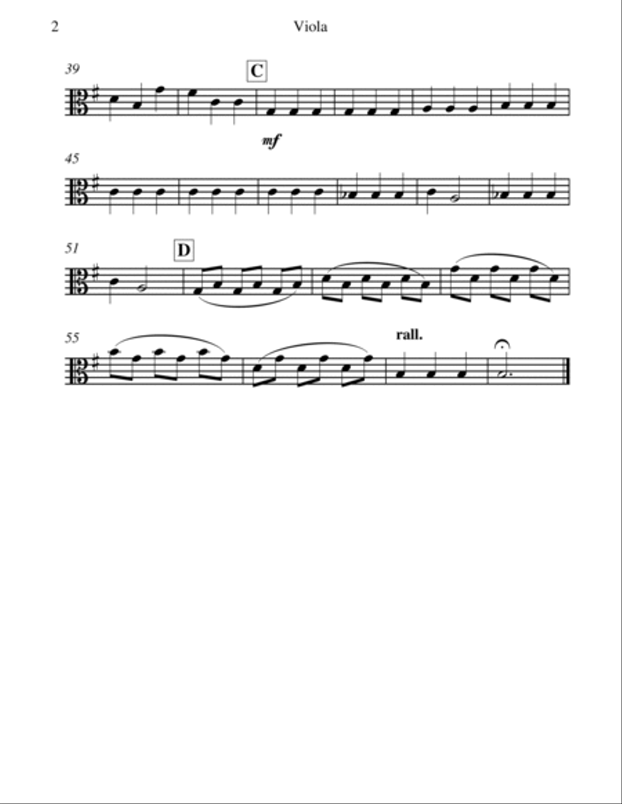 Trio for 3 Strings (Violin, Viola & Cello) - Easy/Beginner String Trio scores gallery preview page 5
