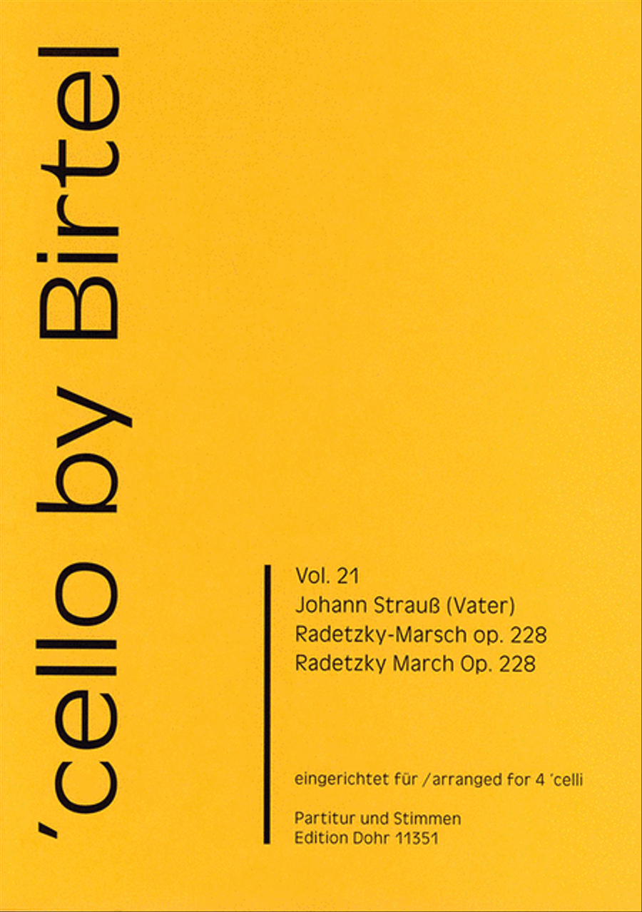 Radetzky-Marsch op. 228 (für vier Violoncelli) Cello scores gallery preview page 1