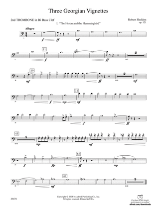 Three Georgian Vignettes: (wp) 2nd B-flat Trombone B.C.