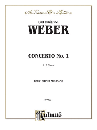 Book cover for Clarinet Concerto No. 1 in F Minor, Op. 73 (Orch.)