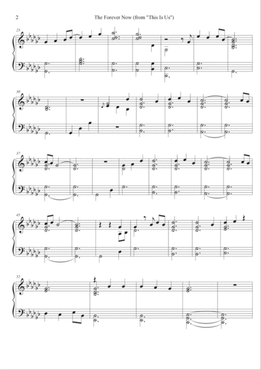 The Forever Now The Forever Now Easy Piano scores gallery preview page 2
