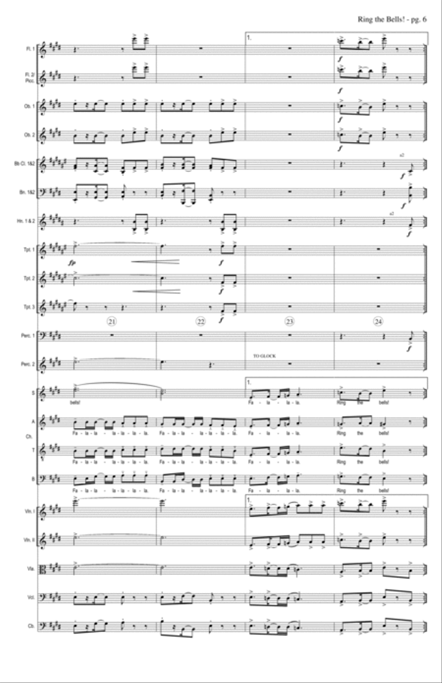 Ring The Bells! - Full Score Choir scores gallery preview page 6