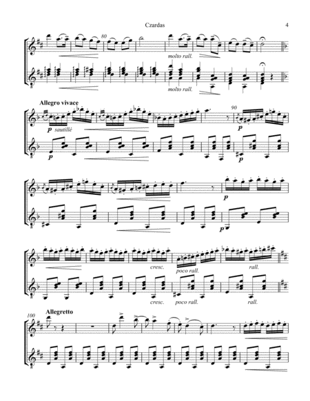 Czardas for flute and guitar image number null