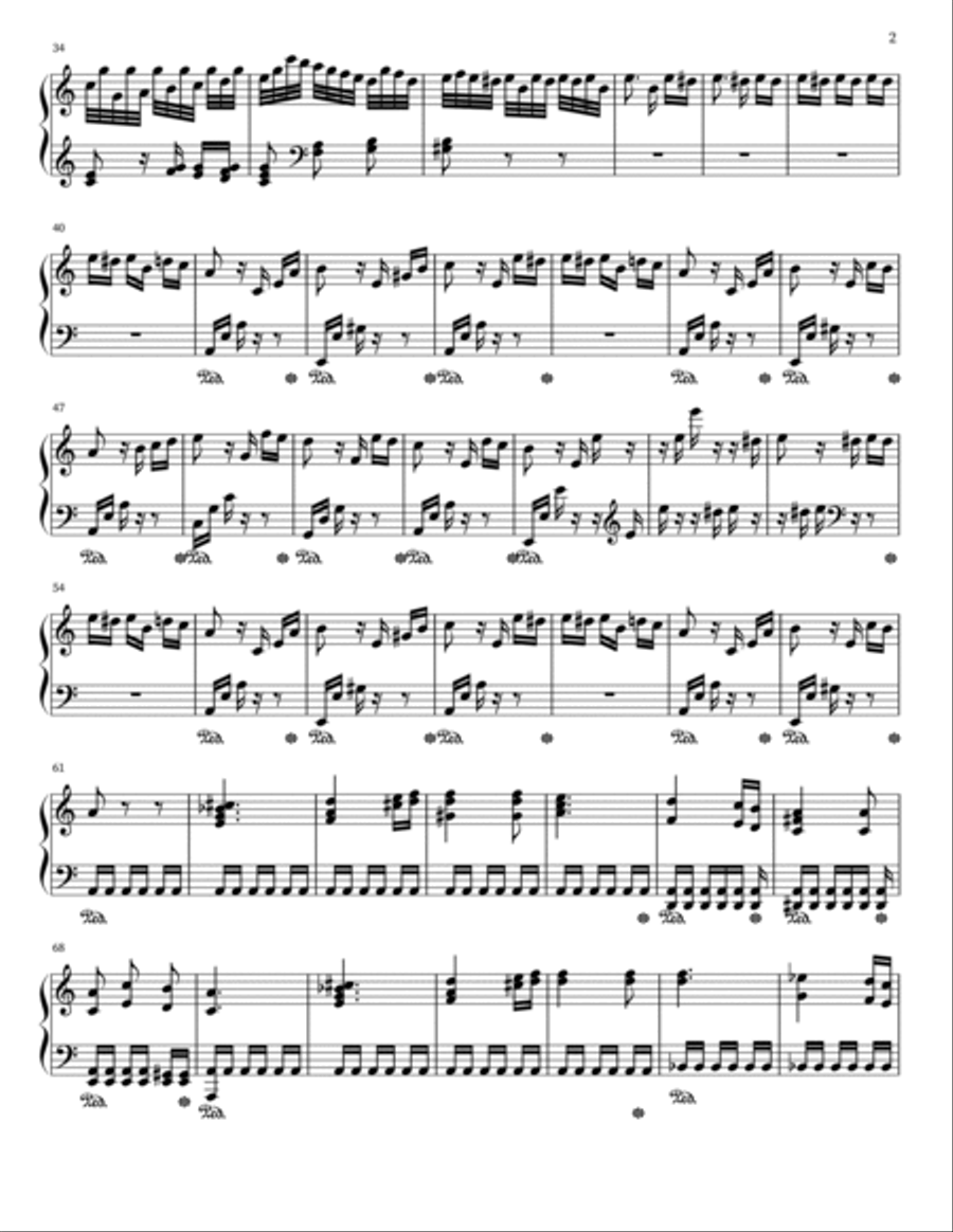 Fur Elise Piano scores gallery preview page 2