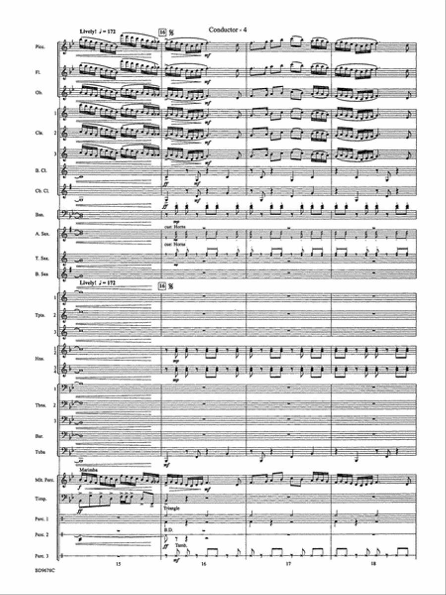 Through the Vulcan's Eye: Score Concert Band scores gallery preview page 6