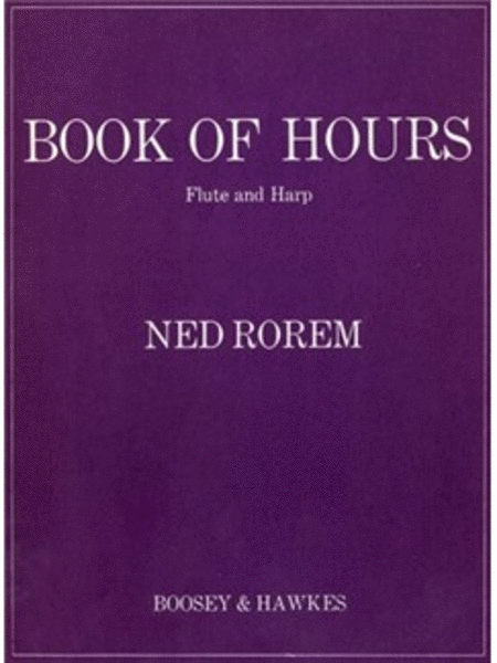 Book of Hours by Ned Rorem Flute - Sheet Music