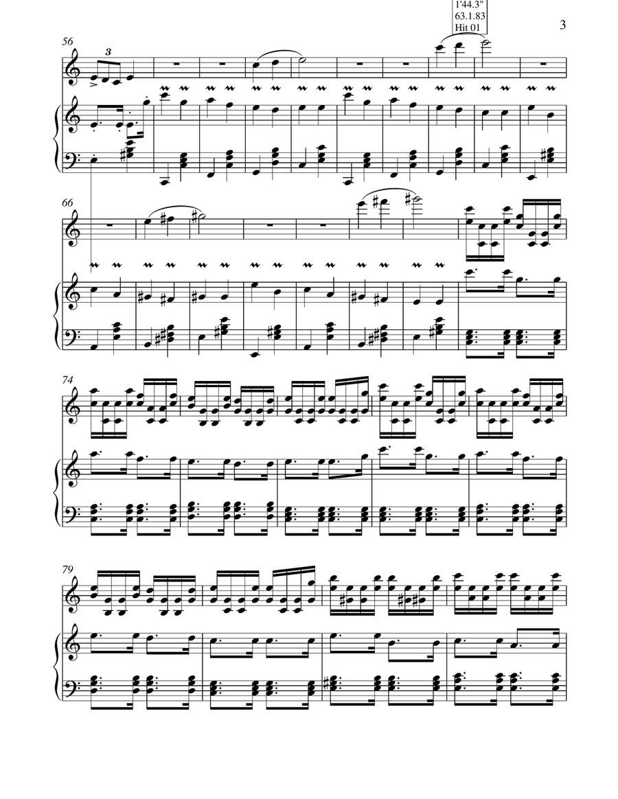 Tarantella for Solo Violin and Piano Violin Solo scores gallery preview page 3
