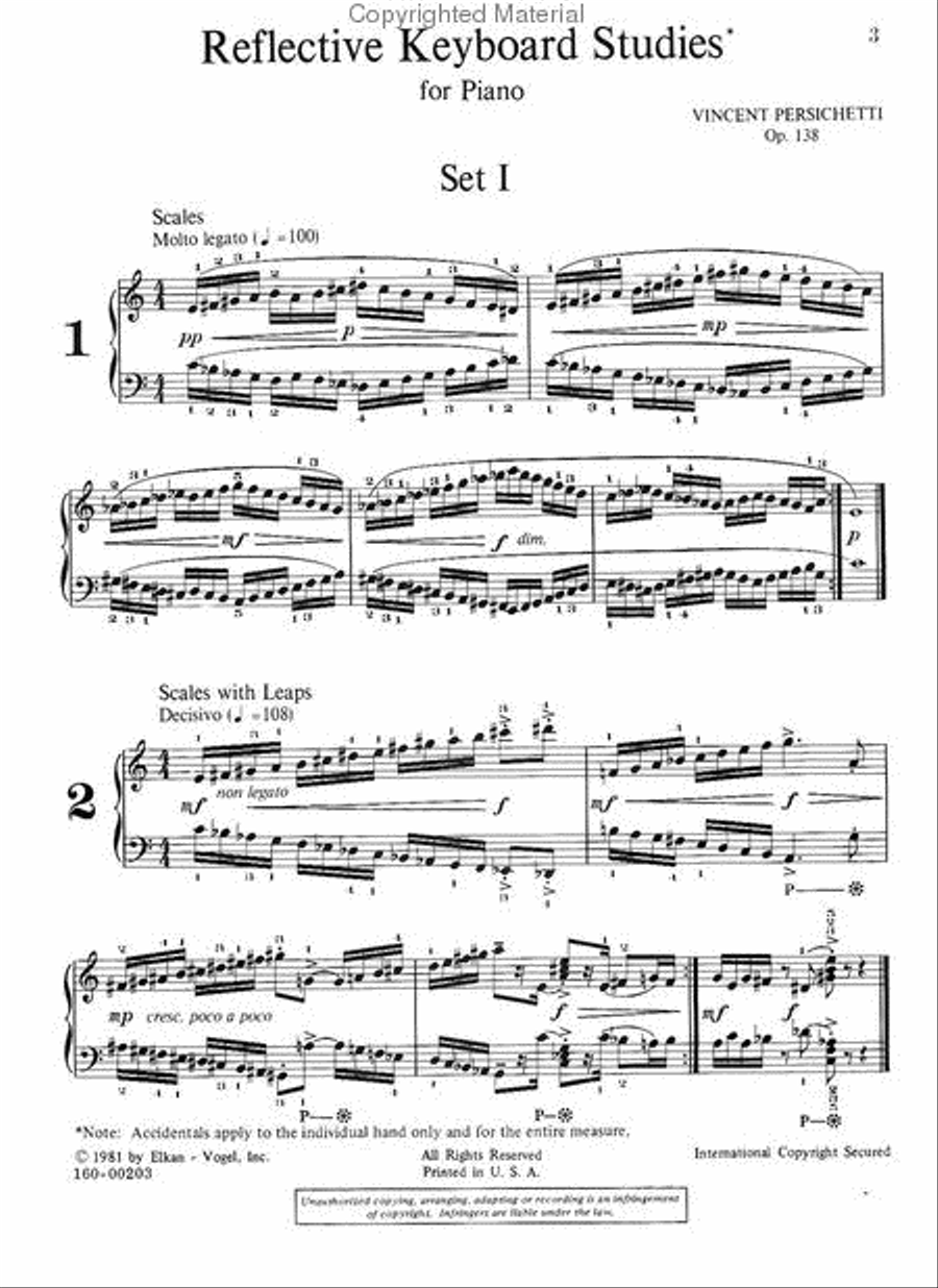 Reflective Keyboard Studies For Piano Chamber Music scores gallery preview page 2