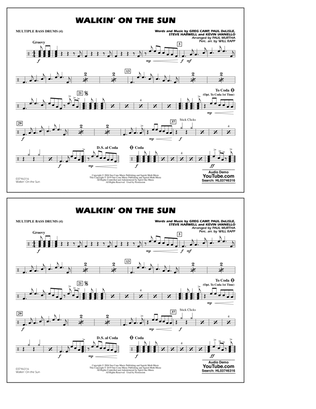 Walkin' on the Sun (arr. Paul Murtha) - Multiple Bass Drums