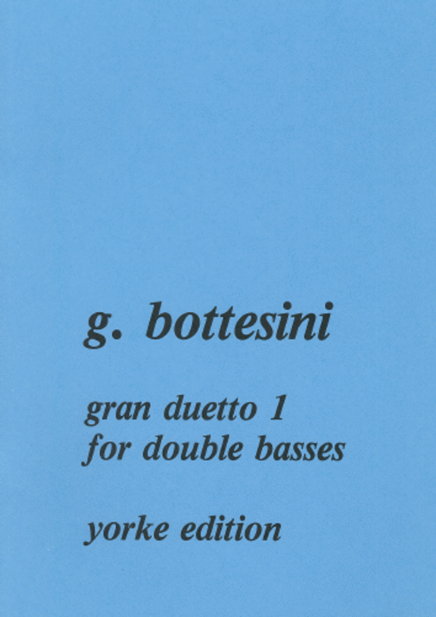 Book cover for Tre Gran Duetto No. 1 for 2 DB