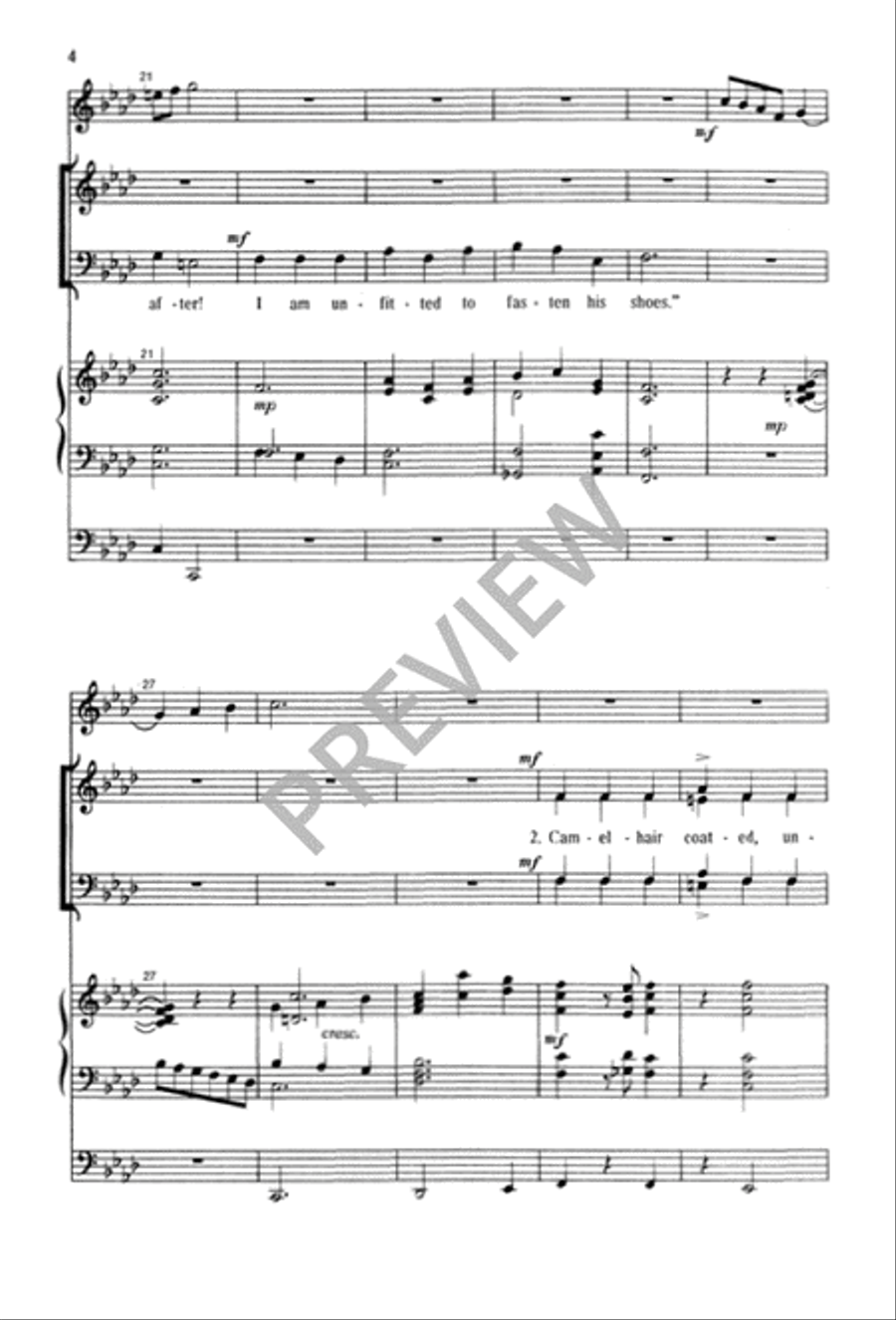 The Advent Herald - SATB edition 4-Part scores gallery preview page 5
