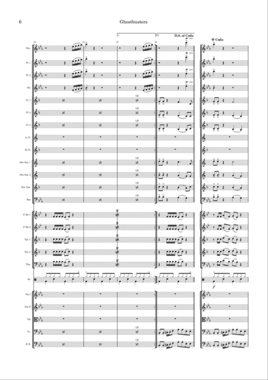 Ghostbusters Full Orchestra scores gallery preview page 6