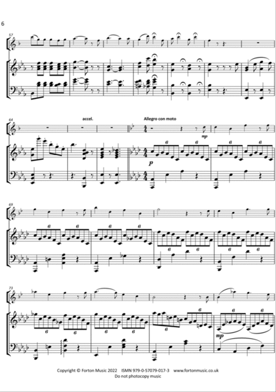 Fantasia on The Lily of Killarney Score and Part scores gallery preview page 6
