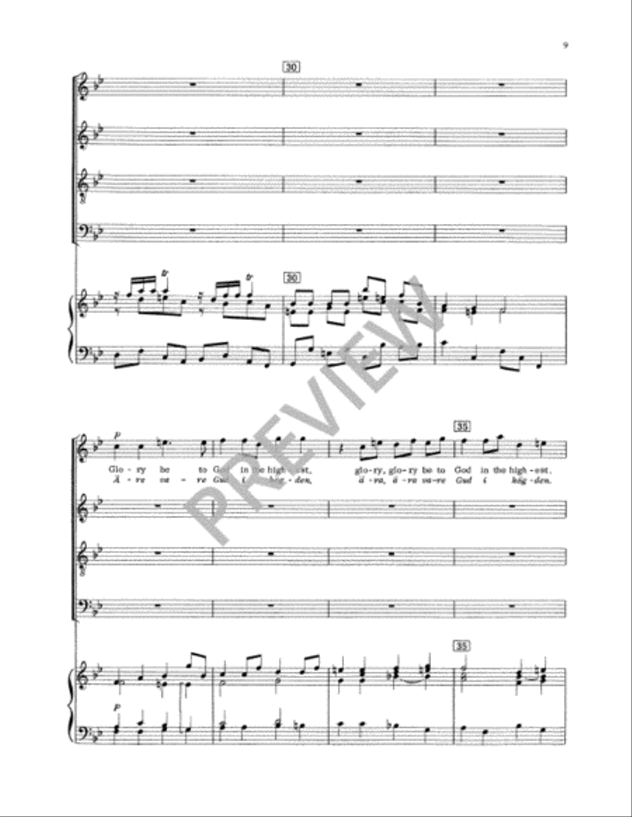 Svenska Messan (Swedish Mass) Vocal Score 4-Part scores gallery preview page 12