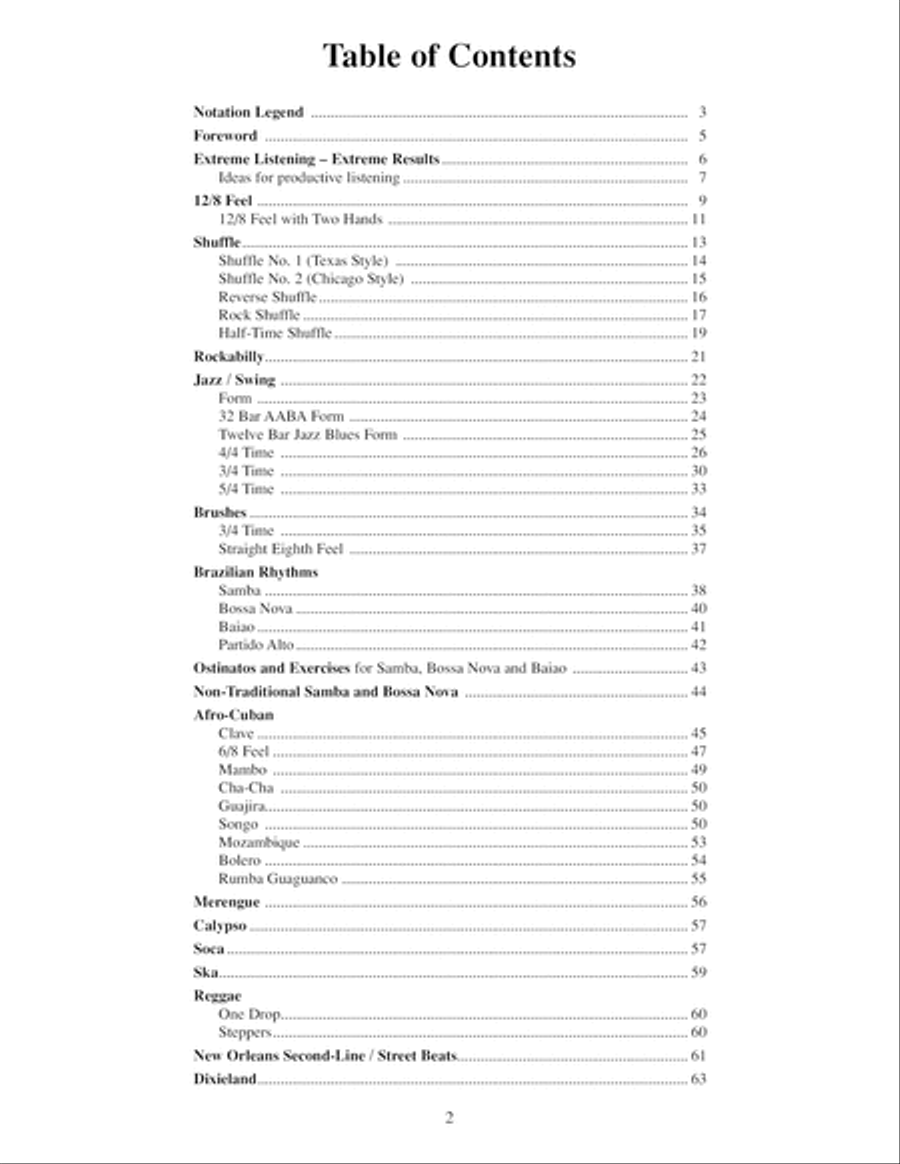 The Drum Set Styles Encyclopedia Drum Set scores gallery preview page 3