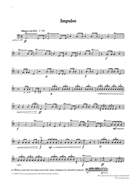 Impulse from Graded Music for Timpani, Book IV