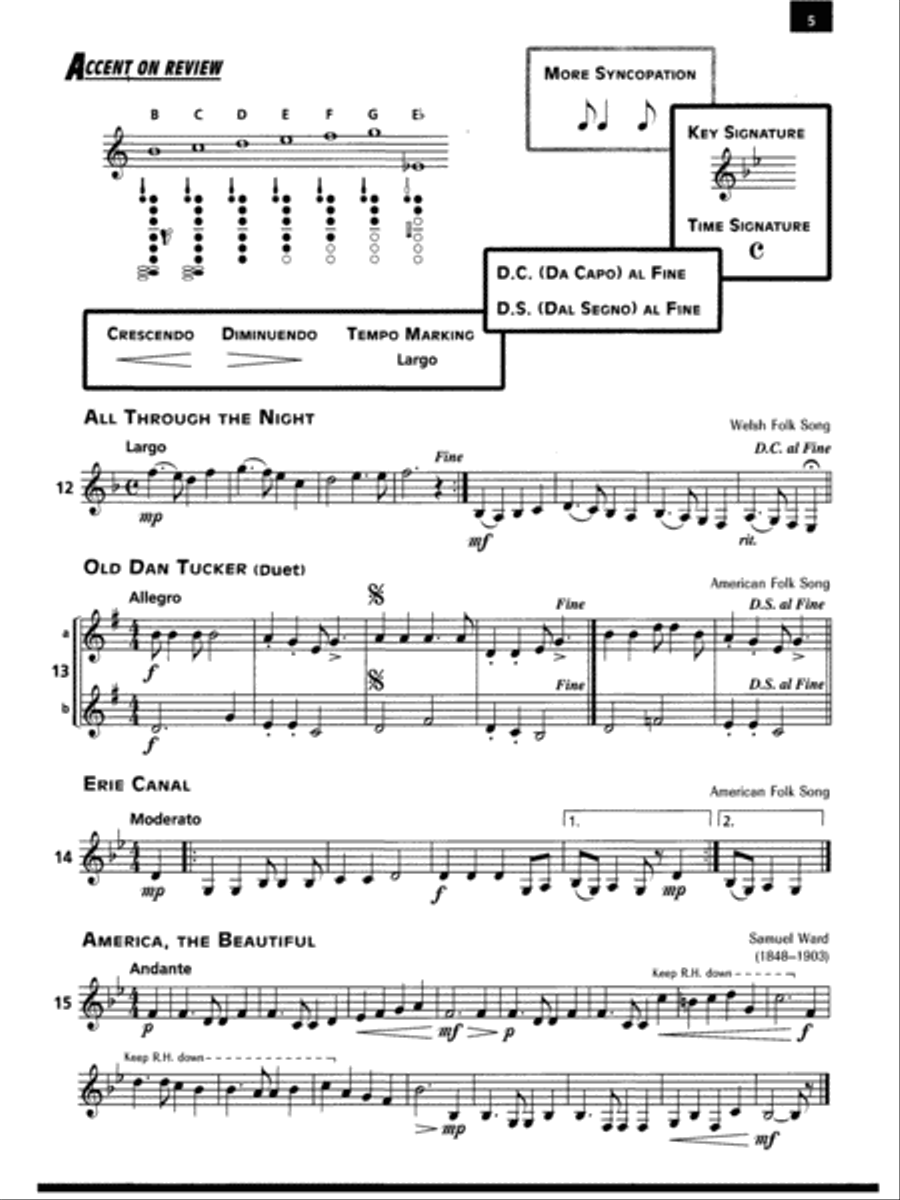 Accent on Achievement, Book 2 Concert Band Methods scores gallery preview page 2