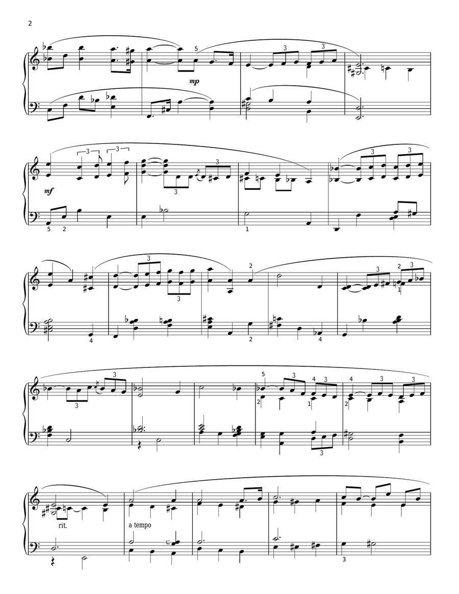 Apres un reve (arr. Lee Evans) Piano Solo scores gallery preview page 2