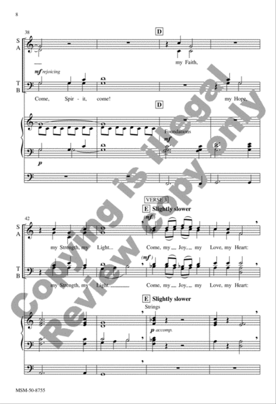 My Faith, My Hope 4-Part scores gallery preview page 19