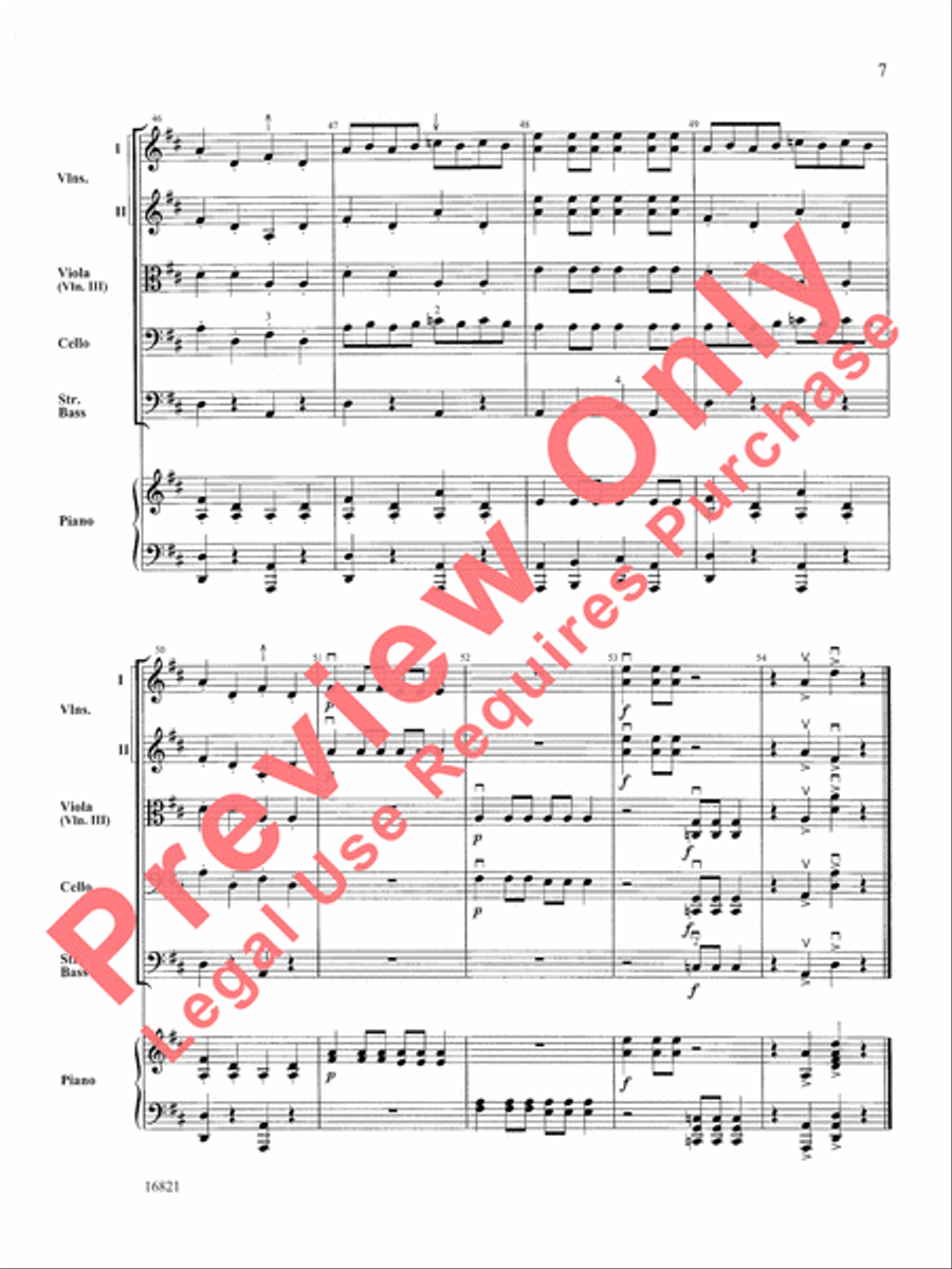 Fiddles on Fire String Orchestra scores gallery preview page 8