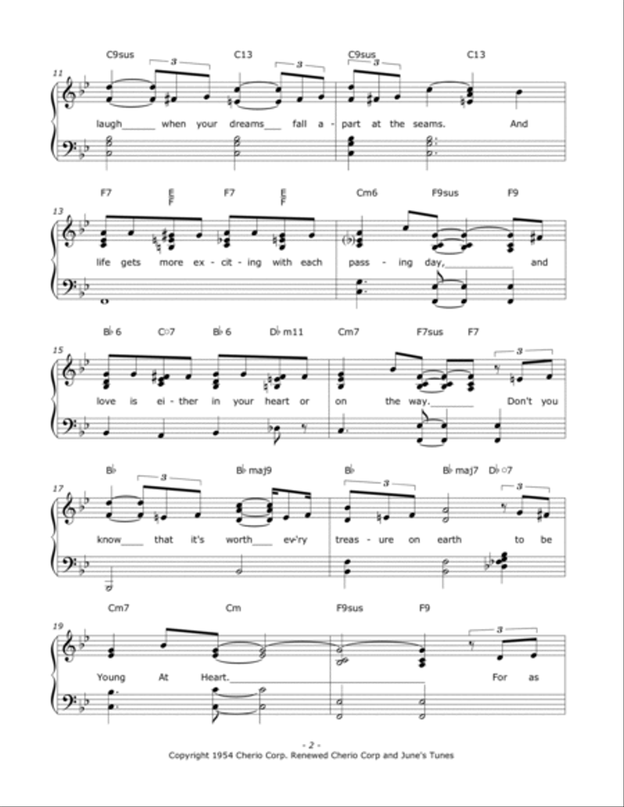 Young At Heart Voice scores gallery preview page 2