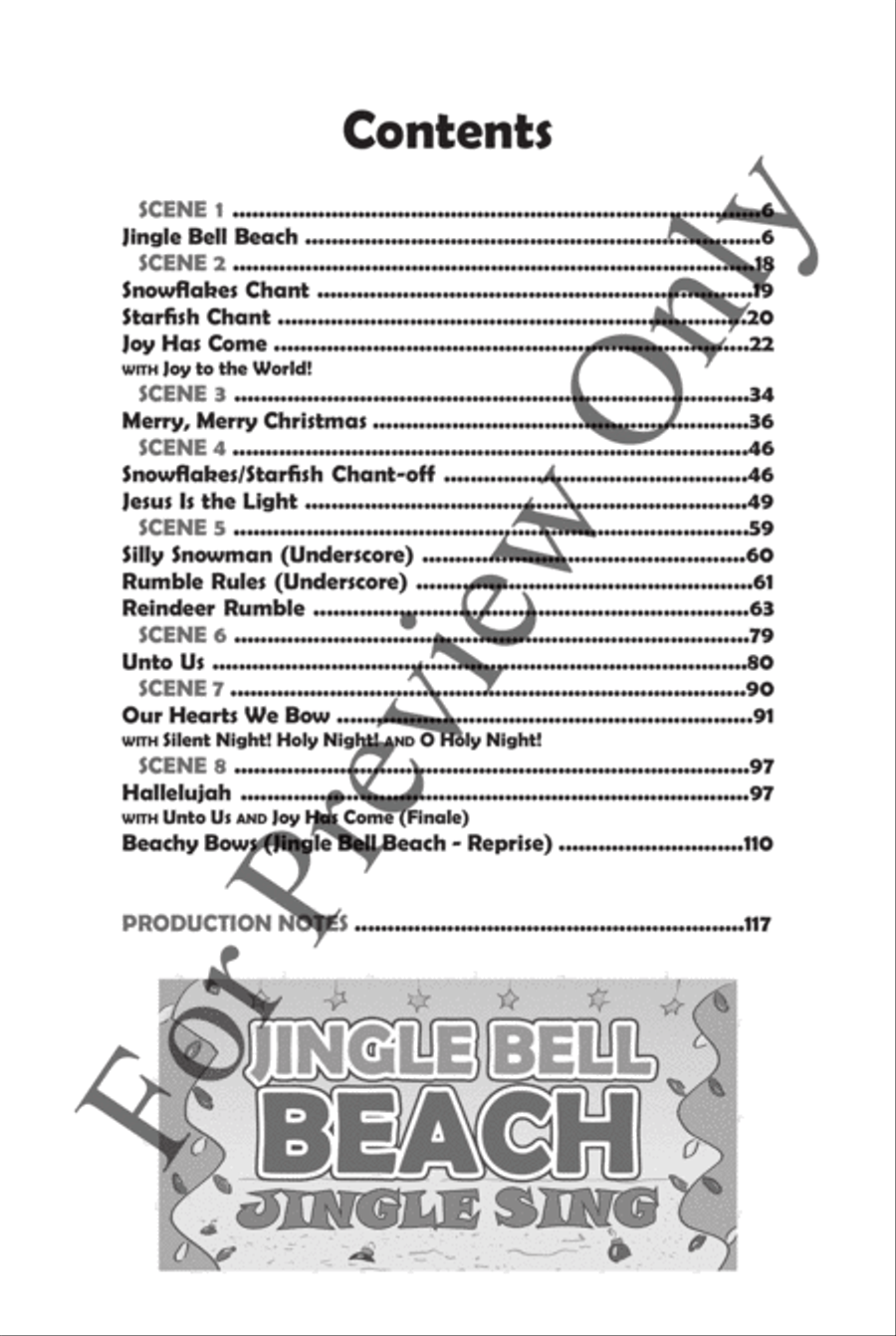 Jingle Bell Beach - Choral Book Choir scores gallery preview page 5